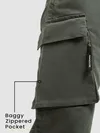 Dark Grey 6-Pockets Cargo Pants