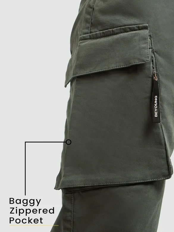 Dark Grey 6-Pockets Cargo Pants
