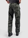 Grey Pleated Knee Camo Cargo Pants