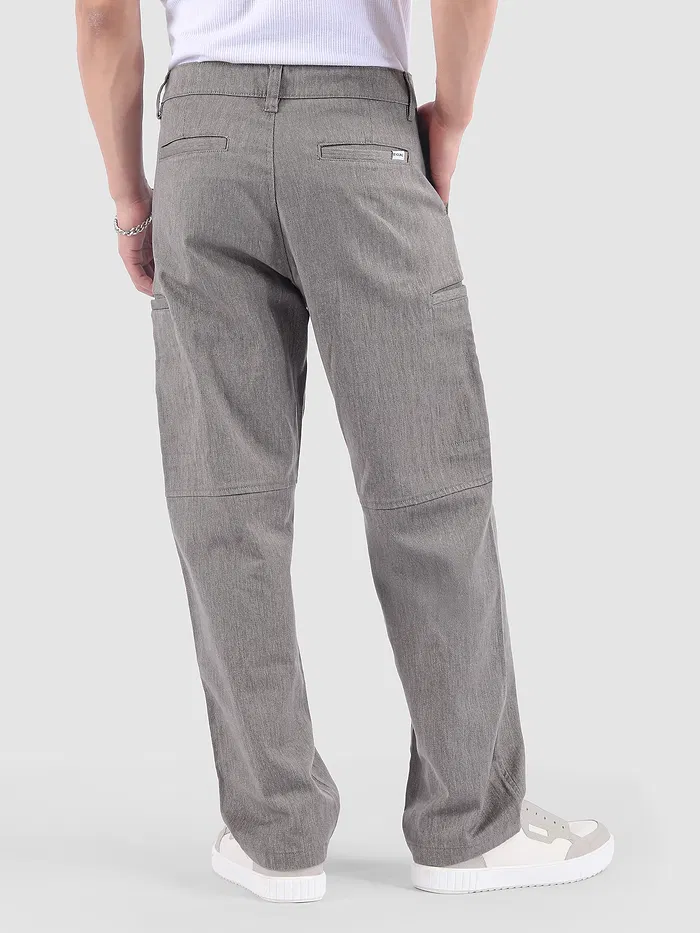 Grey Welt Pocketed Cargo Pants