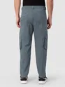 Stone Grey Cut And Sew Contrast Stitch Cargo Pants