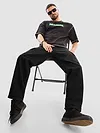 Black Denim Cargo Pants For Men