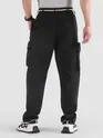 Black Elasticated Drawcord Cargo Pants