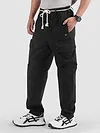 Black Elasticated Drawcord Cargo Pants