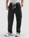 Black Elasticated Drawcord Cargo Pants