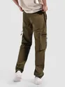 Brown Slant Zipper Pocket Cargo Pants