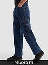 Dark Blue Denim Jeans For Men