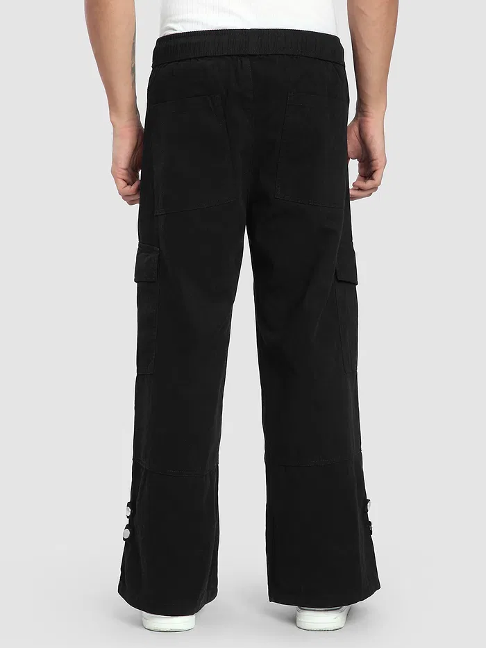 Black Zippered Cargo Pants