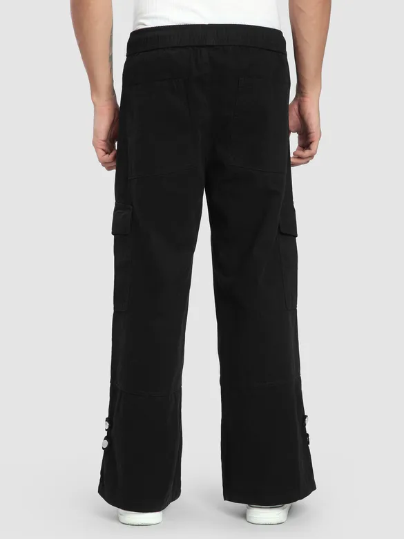 Black Zippered Cargo Pants