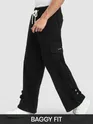 Black Zippered Cargo Pants