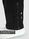 Black Zippered Cargo Pants