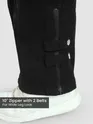 Black Zippered Cargo Pants