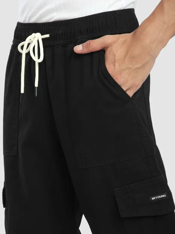 Black Zippered Cargo Pants