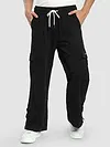 Black Zippered Cargo Pants