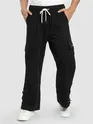 Black Zippered Cargo Pants