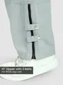 Mist Grey Zippered Cargo Pants
