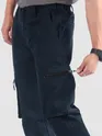 Navy Slant Zipper Pocket Cargo Pants