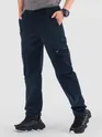 Navy Slant Zipper Pocket Cargo Pants