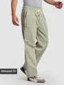 Grey Elasticated Cargo Pants