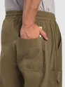 Sand Brown Elasticated Cargo Pants