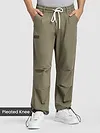 Khaki Slant Pocket Cargo Pants