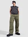 Khaki Slant Pocket Cargo Pants