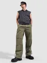 Khaki Slant Pocket Cargo Pants