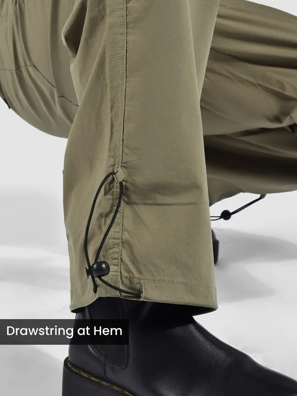 Khaki Slant Pocket Cargo Pants