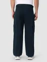 Midnight Blue Pleated Knee Cargo Pants