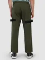 Olive Green Tape Detailed Cargo Pants