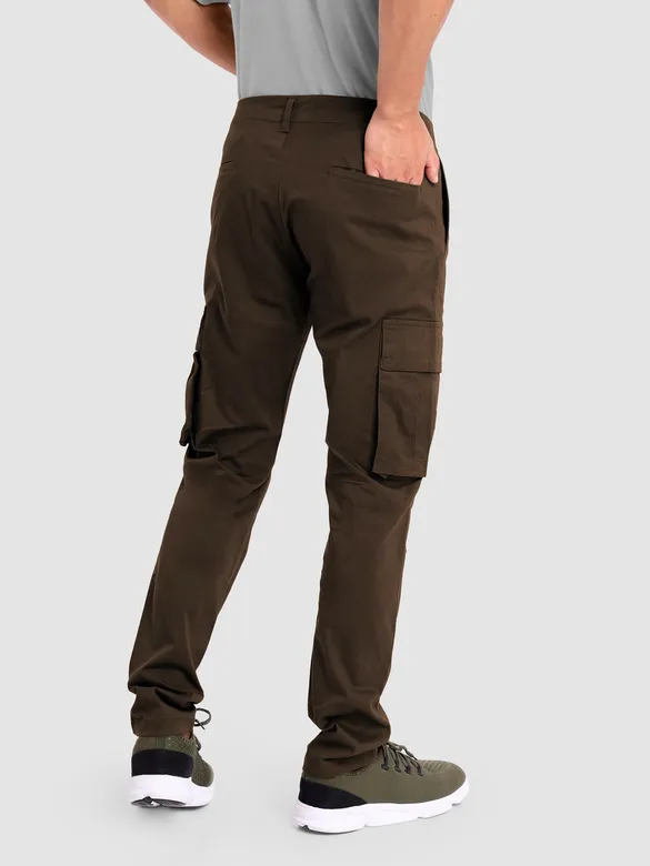 Chocolate Brown Signature Cargo Pants