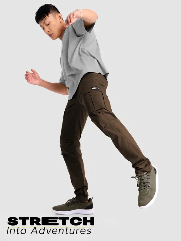 Chocolate Brown Signature Cargo Pants