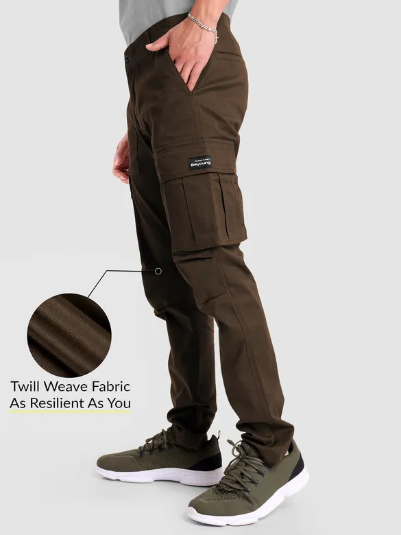 Chocolate Brown Signature Cargo Pants