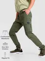 Crocodile Green Signature Cargo Pants