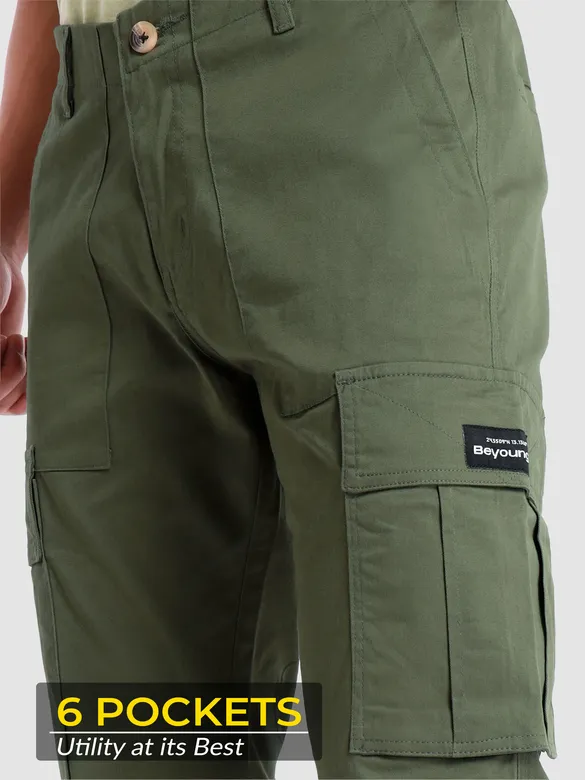 Crocodile Green Signature Cargo Pants