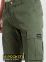 Crocodile Green Signature Cargo Pants