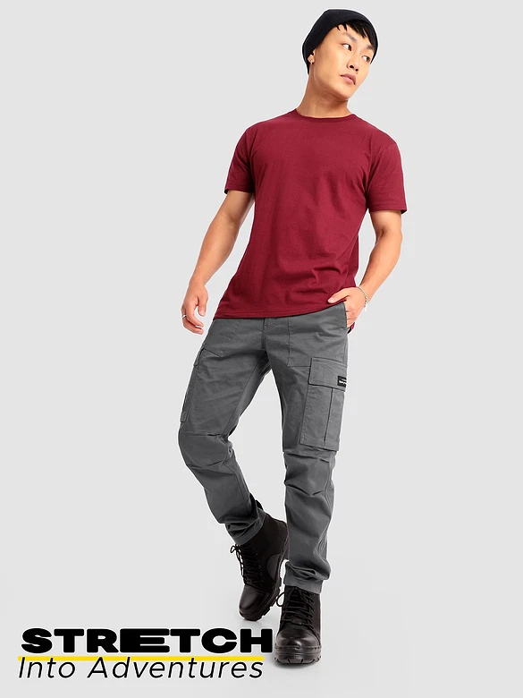 Stone Grey Signature Cargo Pants