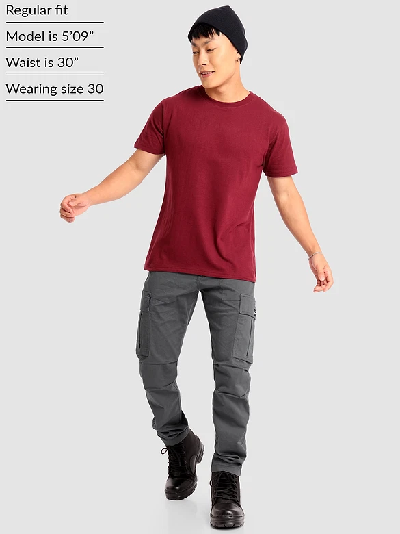 Stone Grey Signature Cargo Pants