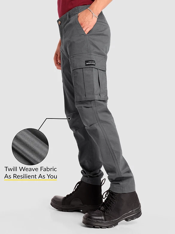 Stone Grey Signature Cargo Pants