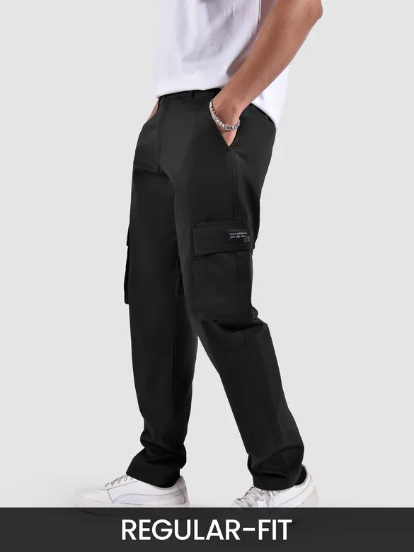 best black cargo pants, 