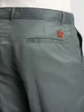 Stone Grey Leather Drill Belted Cargo Pants
