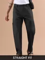 Black Houndstooth Cargo Trouser