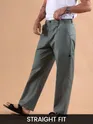 Dark Grey Houndstooth Cargo Trouser
