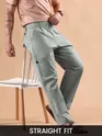 Light Grey Houndstooth Cargo Trouser
