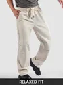 Off White Double Pleated Cargo Pants