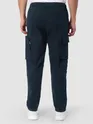Dark Blue Zip Pocket 3D Cargo Pants