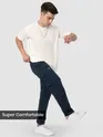 Dark Blue Zip Pocket 3D Cargo Pants