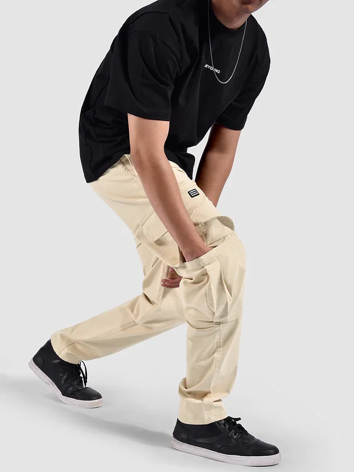 Off White Zip Pocket 3D Cargo Pants