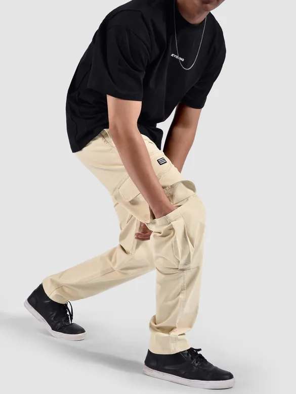 Off White Zip Pocket 3D Cargo Pants