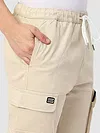 Off White Zip Pocket 3D Cargo Pants